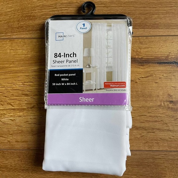 Mainstays Sheer Window Panel NWT - Picture 2 of 3